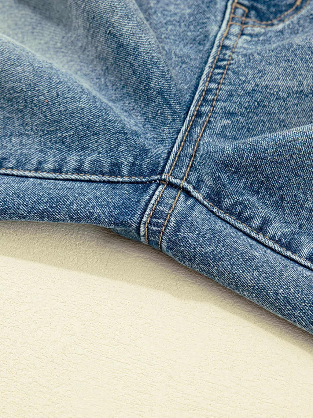 Vintage Washed Seam Detail Shift Jeans - Crowned Energy CO.