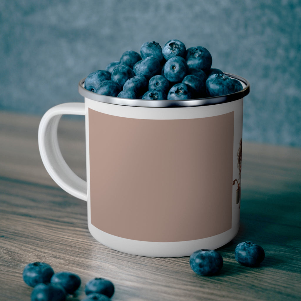 Crowned Energy CO. 12oz Printify Mug Whimsical Enamel Camping Mug, Nature Lover Gift, Cozy Cabin Drinkware, Travel Mug for Adventurers, Cute Mug for Coffee Lovers, Outdoor [...]