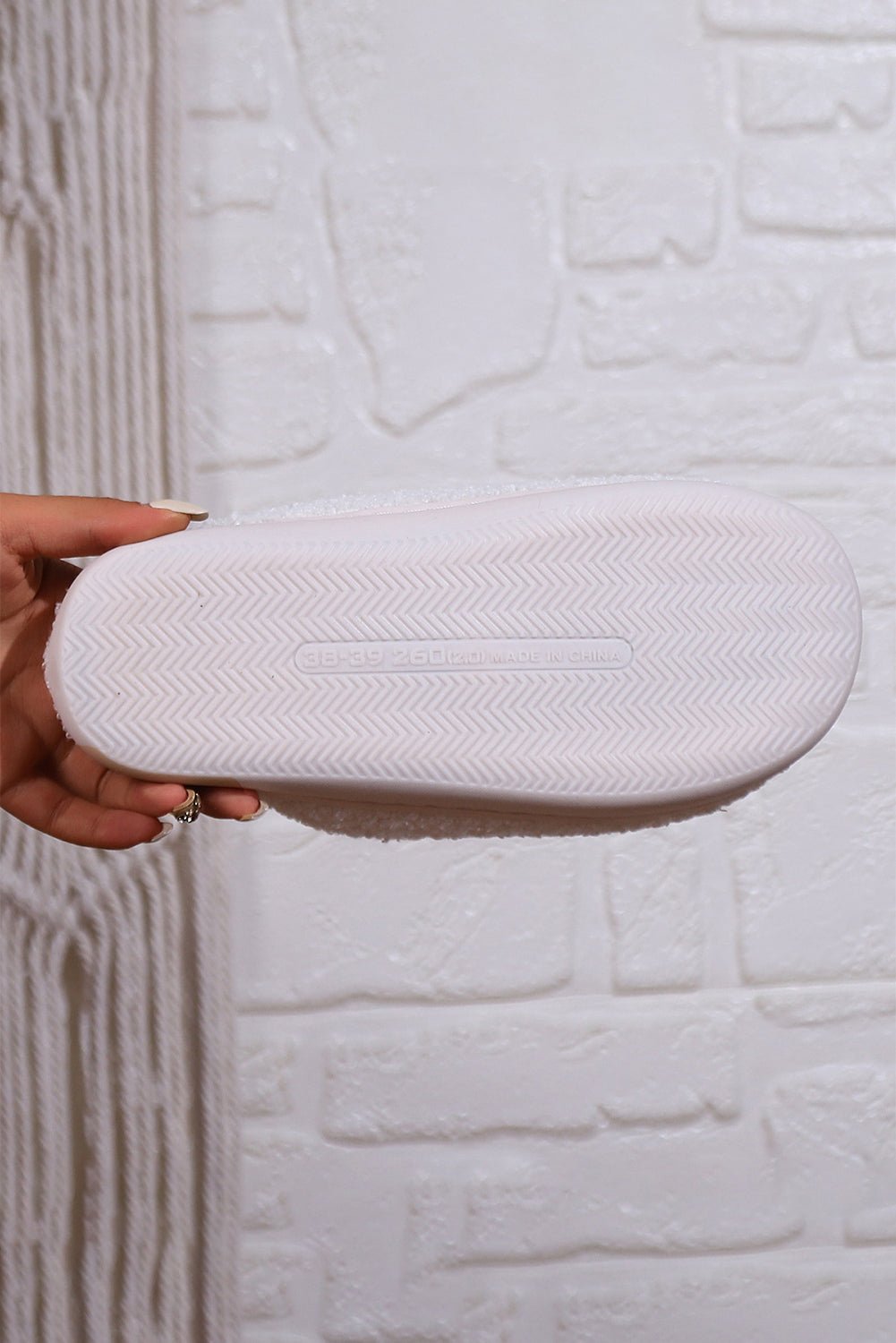 Crowned Energy CO. White / 37 / 100%Polyester+100%TPR Dear-Lover Dropshipping Shoes & Bags/Slippers White Christmas Cartoon Pattern Plush Slippers