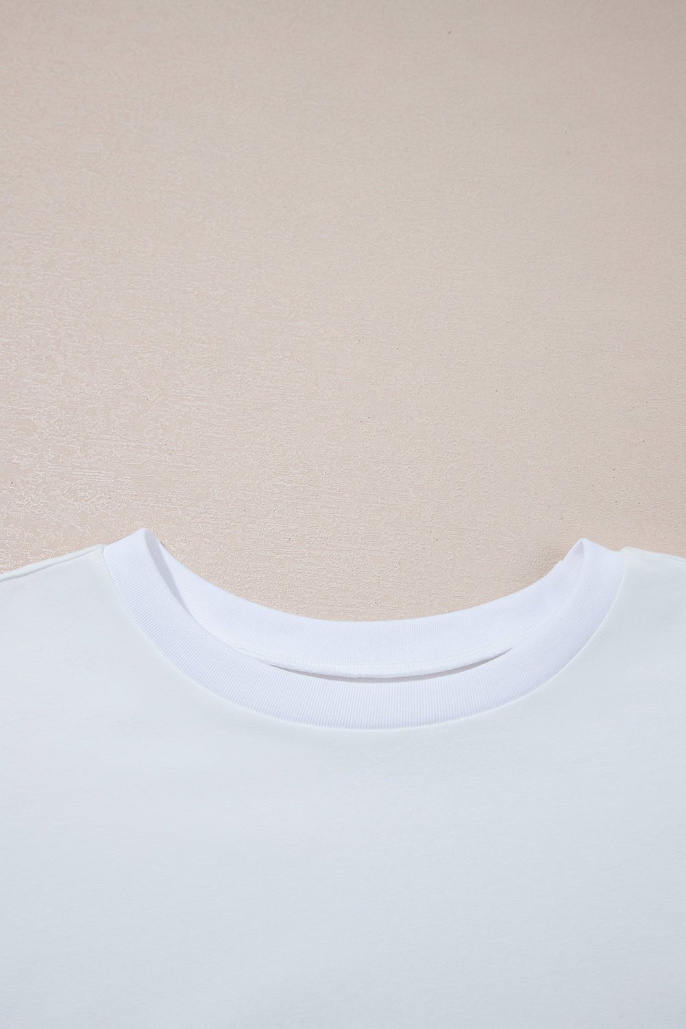 White Loose Half Sleeve Hi Low Hem T Shirt - Crowned Energy CO.