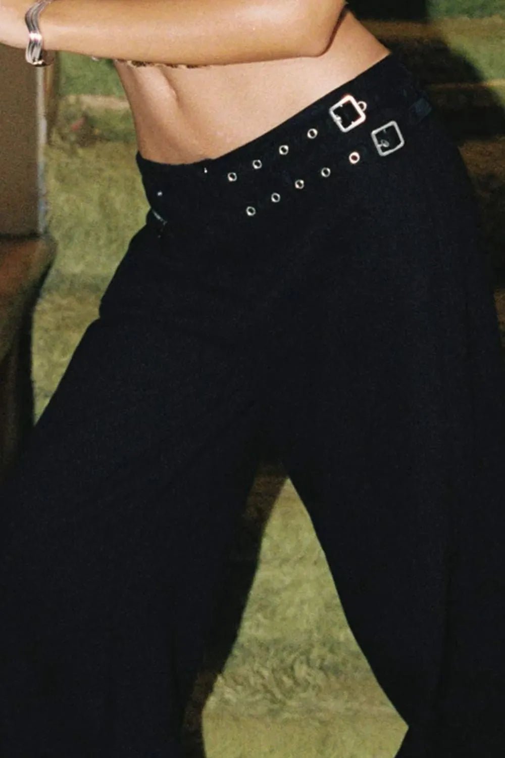 Wide Leg Jeans with Pockets - Crowned Energy CO.