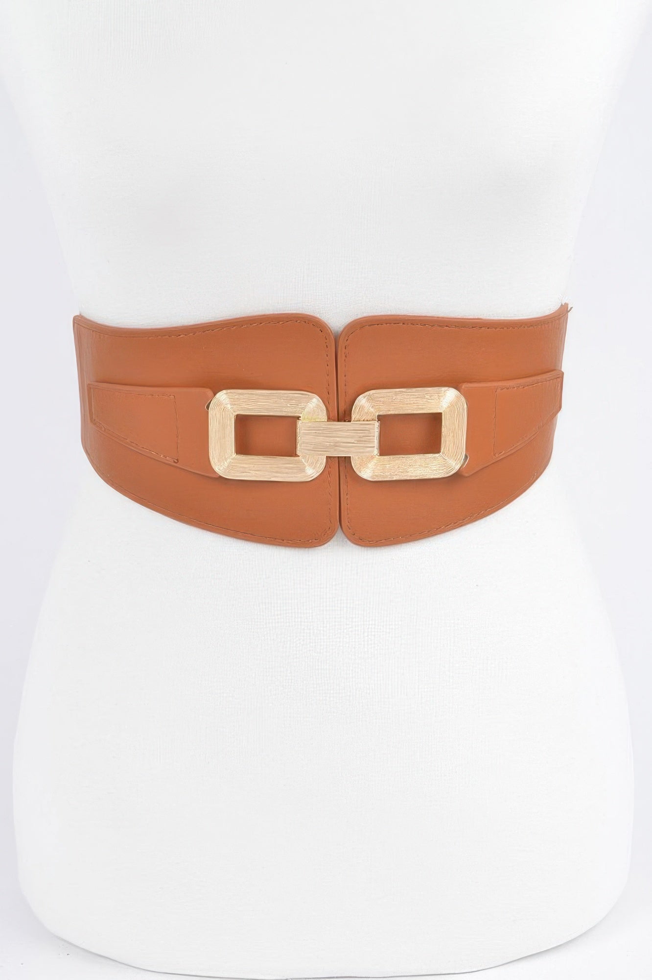Wide Metal Link Elastic Belt - Crowned Energy CO.