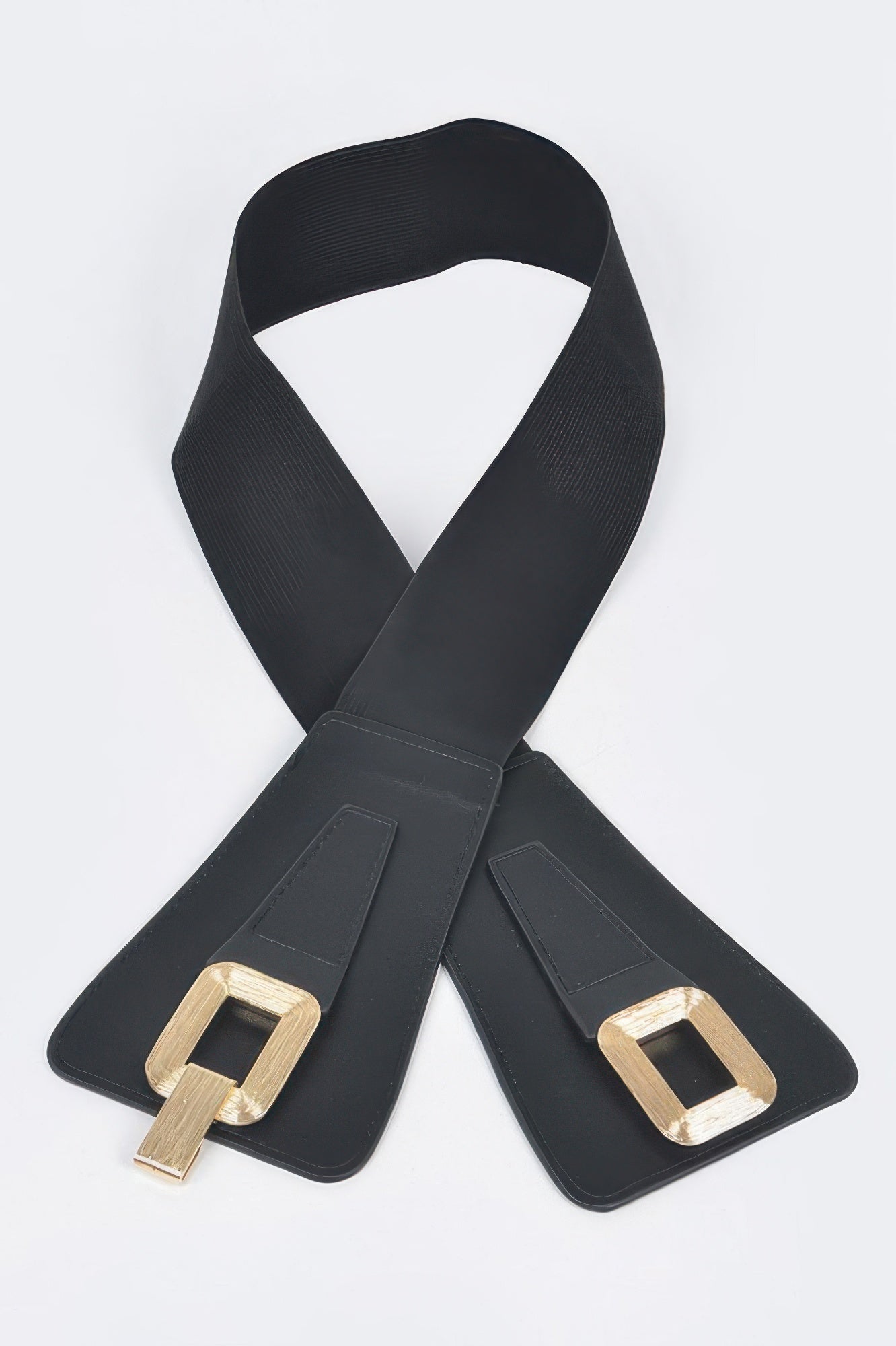 Wide Metal Link Plus Size Elastic Belt - Crowned Energy CO.