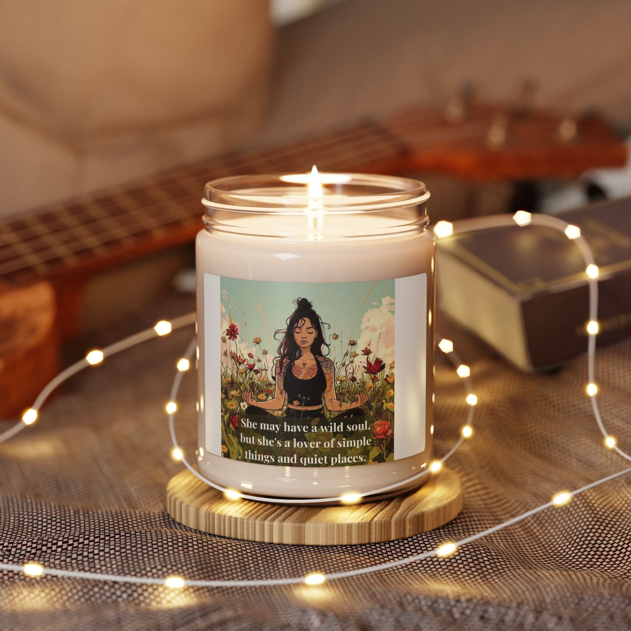 Crowned Energy CO. Clean Cotton / 9oz Printify Home Decor Wild Soul: Nature-Inspired Soy Candle for Serenity & Self-Care