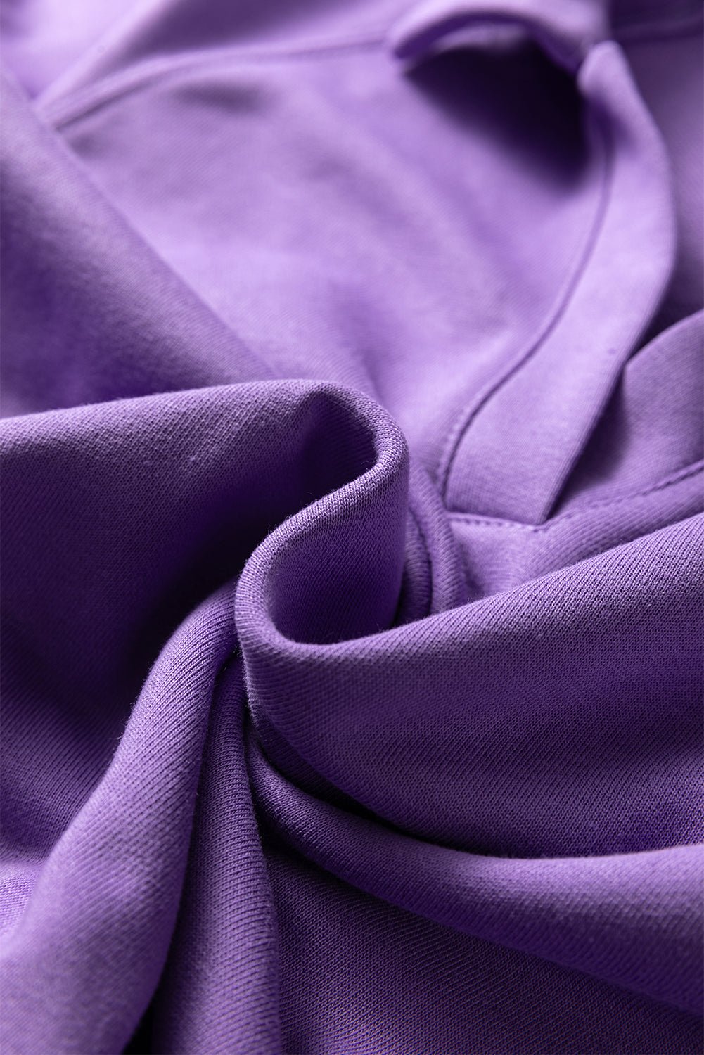 Crowned Energy CO. Wisteria / S / 65%Polyester+35%Cotton Dear-Lover Dropshipping Two Piece Sets/Pant Sets Wisteria Solid Color Collared Pullover and Central Seam Pants Set