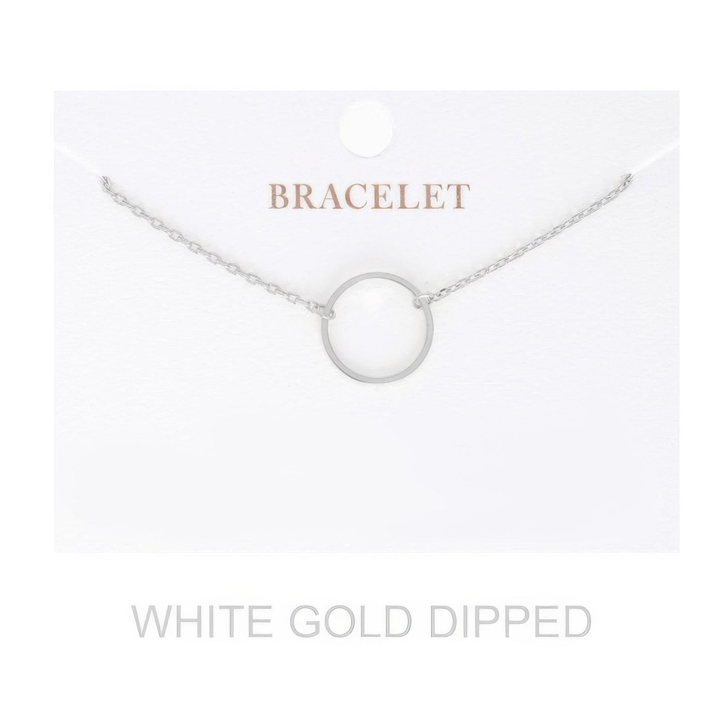 Crowned Energy CO. Gold.G SOMETHING SPECIAL LA BRACELET Women's Gold Dipped Open Circle Bracelet