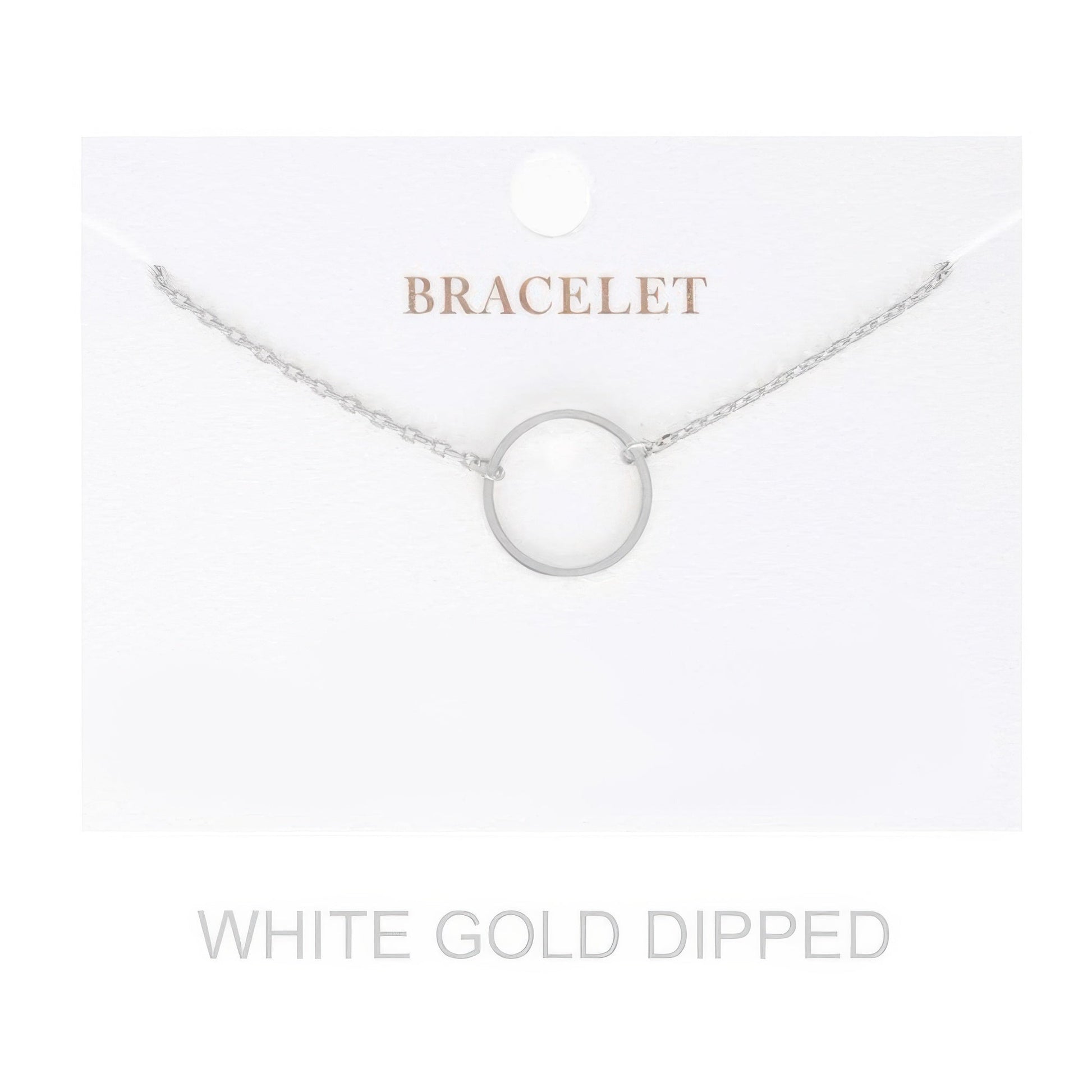 Crowned Energy CO. Gold.G SOMETHING SPECIAL LA BRACELET Women's Gold Dipped Open Circle Bracelet