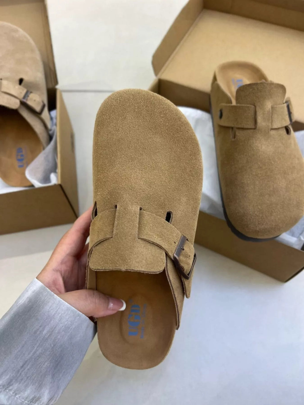 Women’s Round Toe Buckle Slip - On Flats - Crowned Energy CO.
