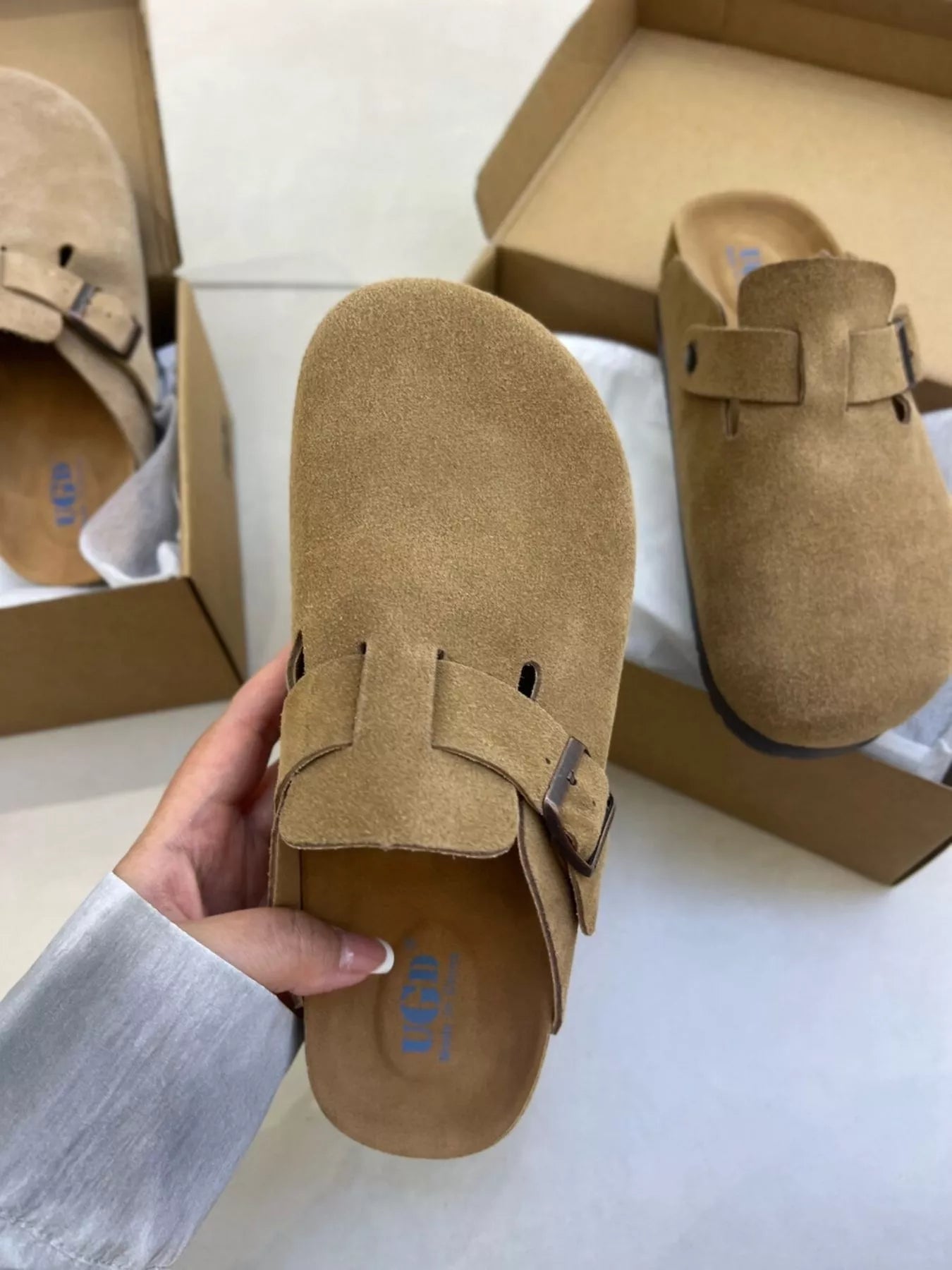 Women’s Round Toe Buckle Slip - On Flats - Crowned Energy CO.