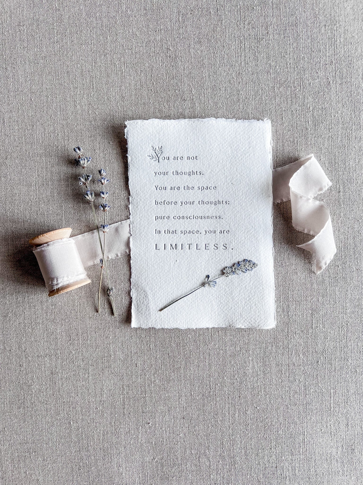You Are Not Your Thoughts // Mental Wellbeing Print - Crowned Energy CO.