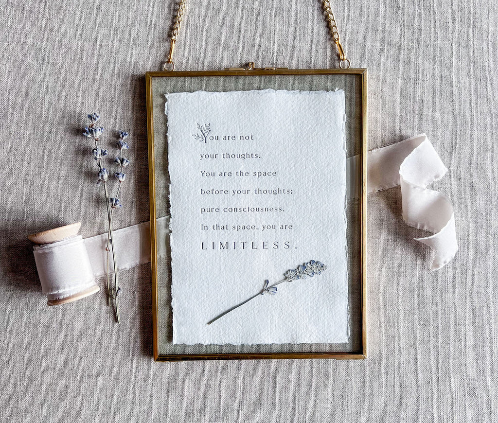 You Are Not Your Thoughts // Mental Wellbeing Print - Crowned Energy CO.