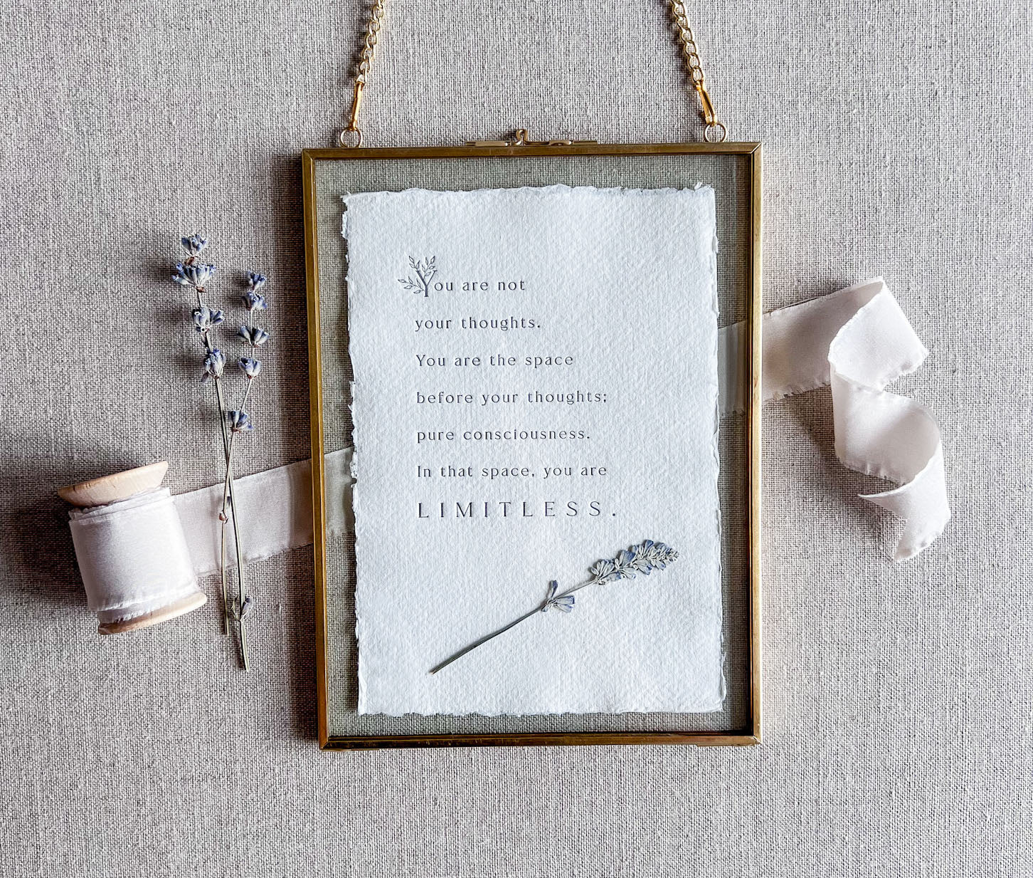 You Are Not Your Thoughts // Mental Wellbeing Print - Crowned Energy CO.