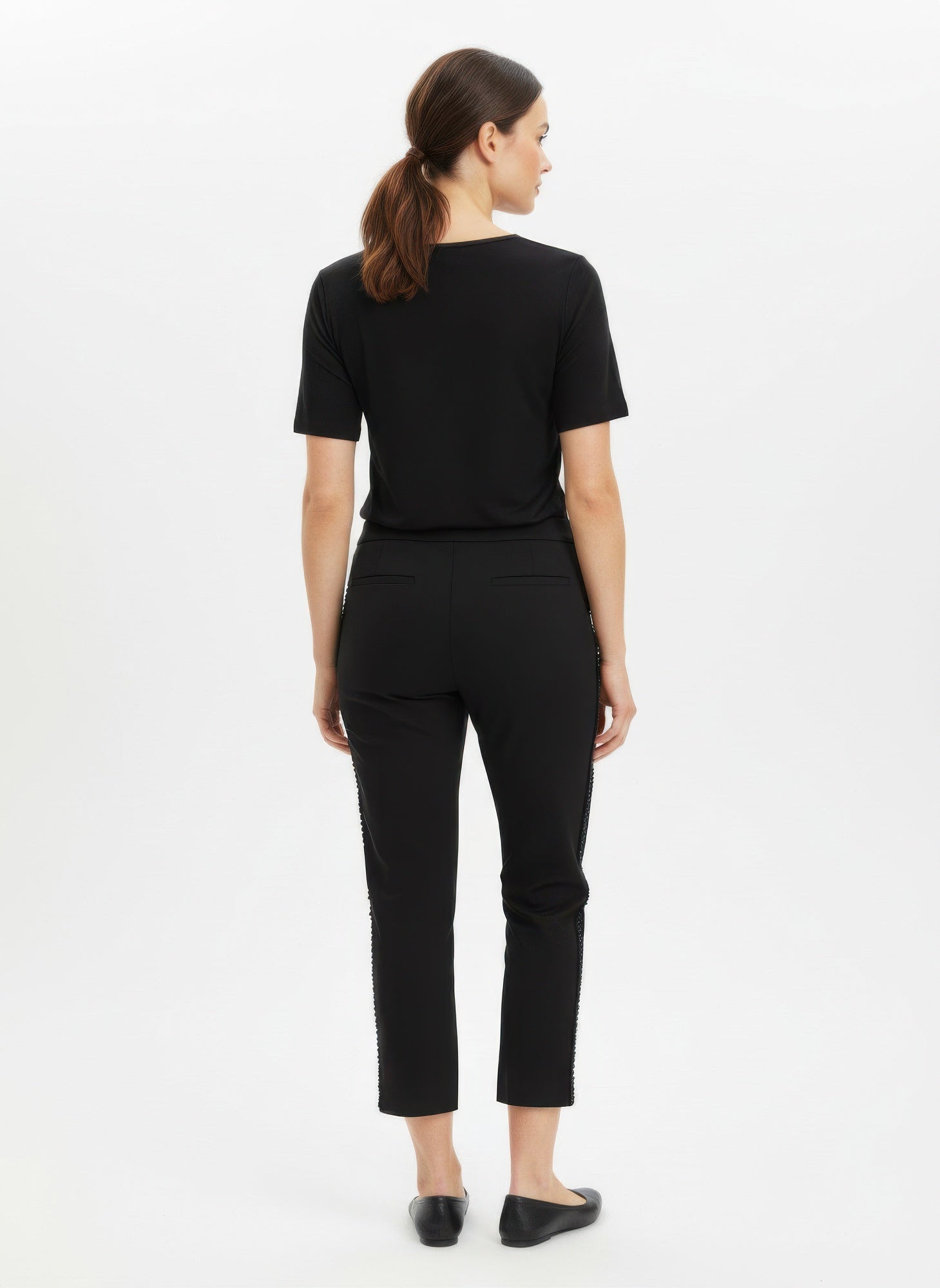 Zac & Rachel Solid Ankle Pants - Crowned Energy CO.
