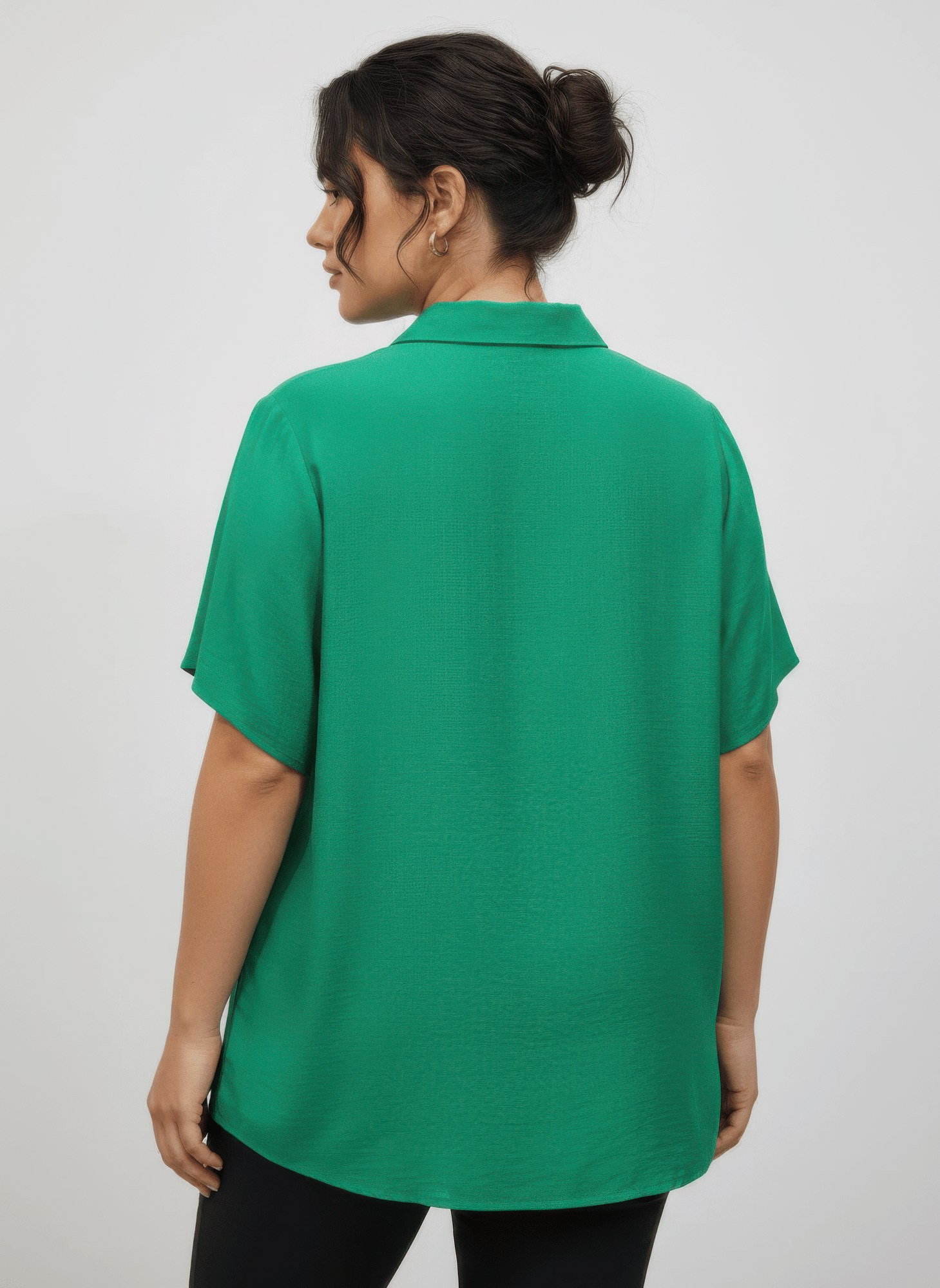Zip - front Collared Utility Knit Top - Crowned Energy CO.