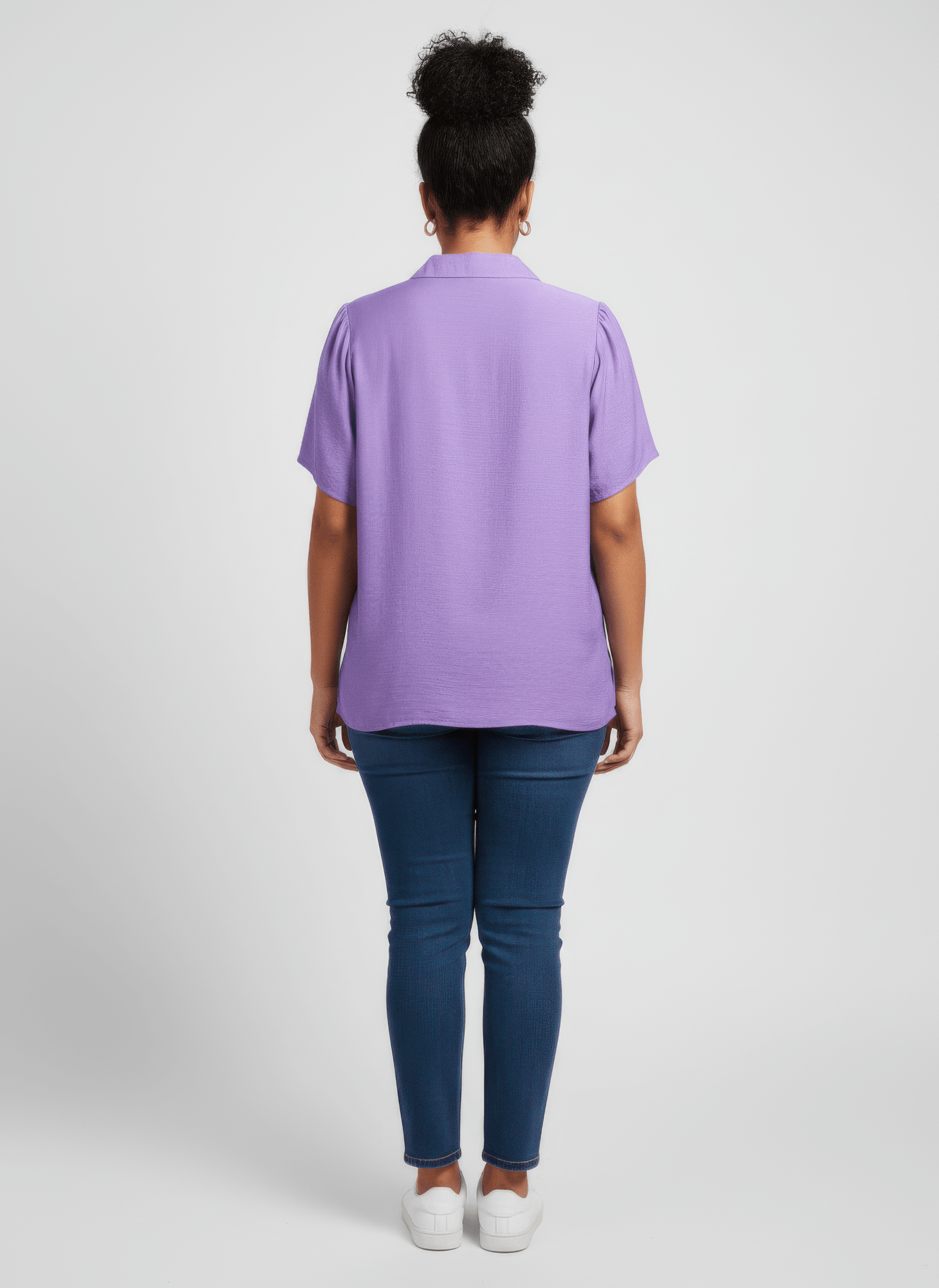 Zip - front Collared Utility Knit Top - Crowned Energy CO.