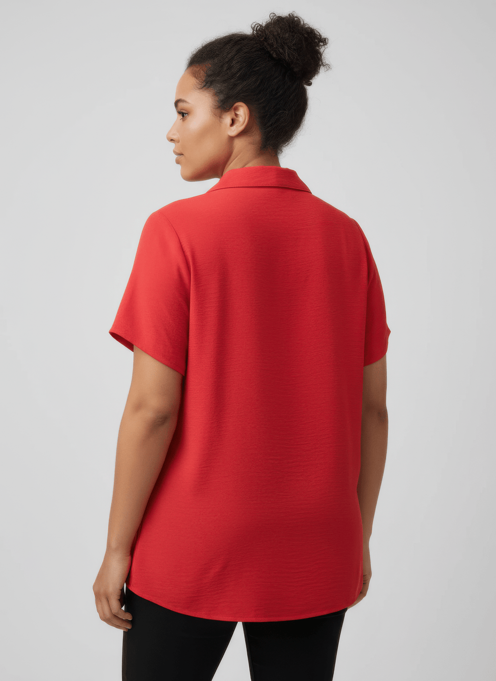 Zip - front Collared Utility Knit Top - Crowned Energy CO.