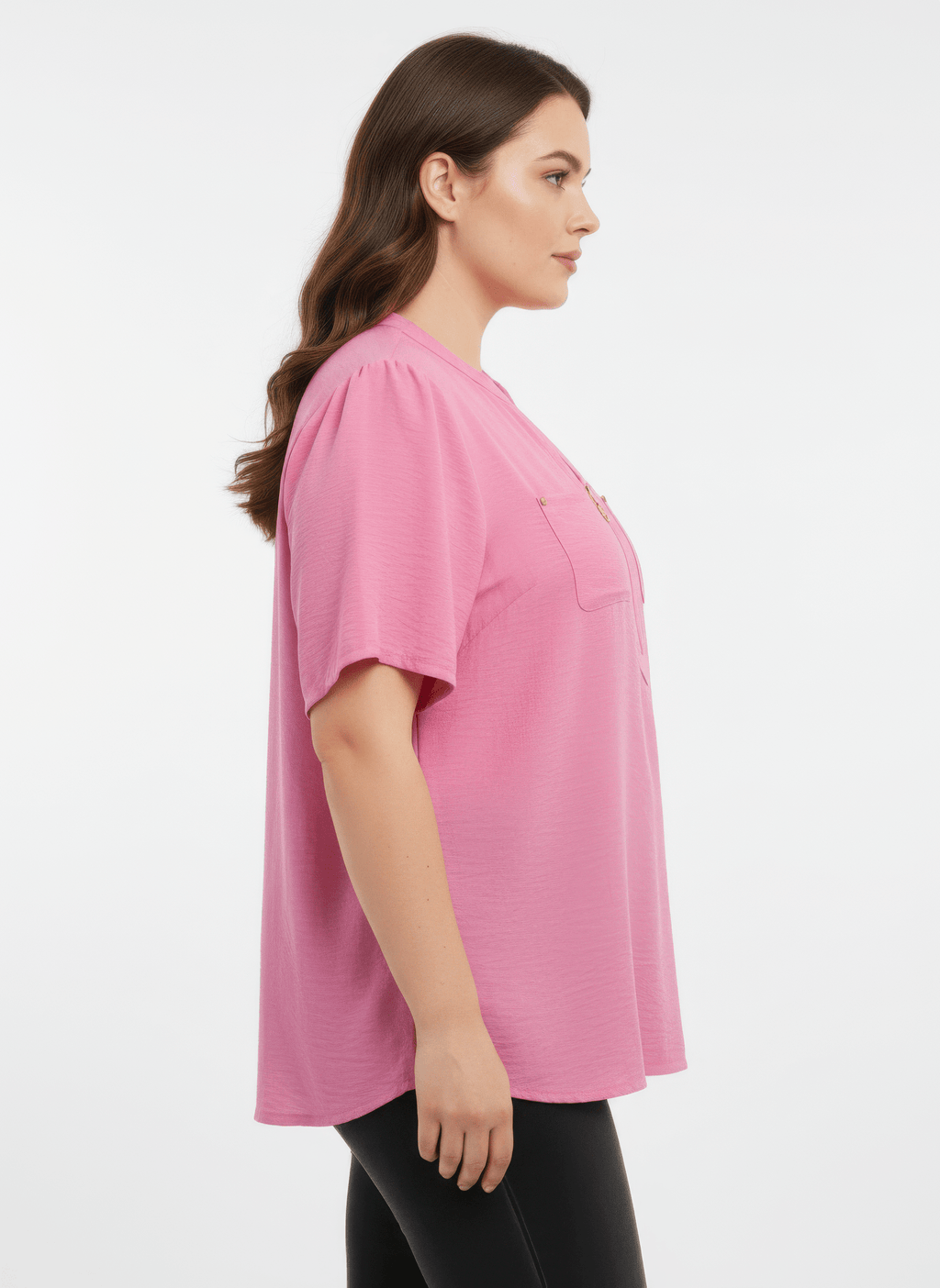 Zip - front Utility Pocket Knit Top - Crowned Energy CO.