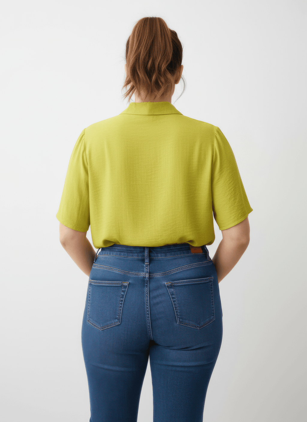 Zip Pocket Collared Knit Tunic Top - Crowned Energy CO.