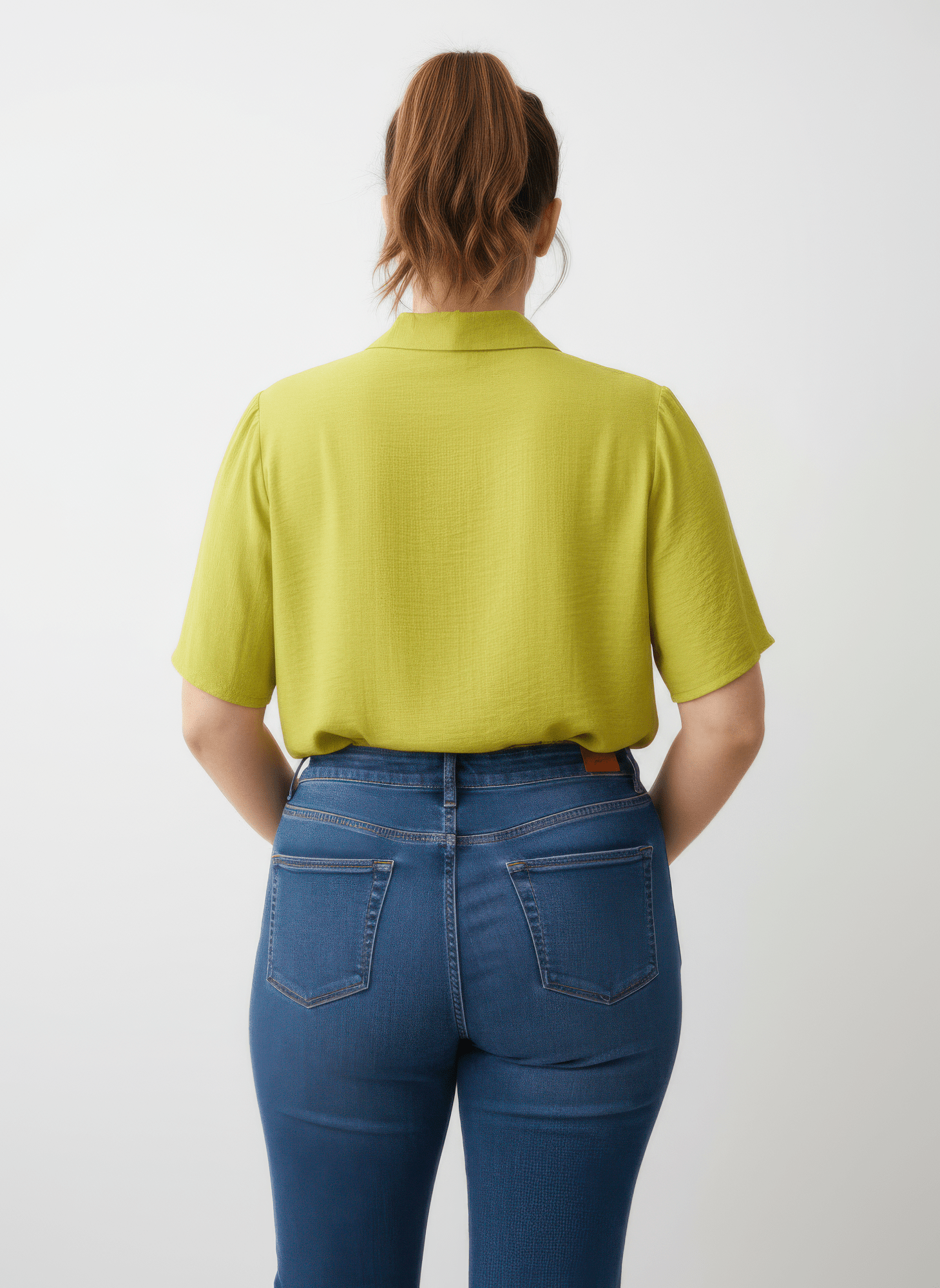 Zip Pocket Collared Knit Tunic Top - Crowned Energy CO.