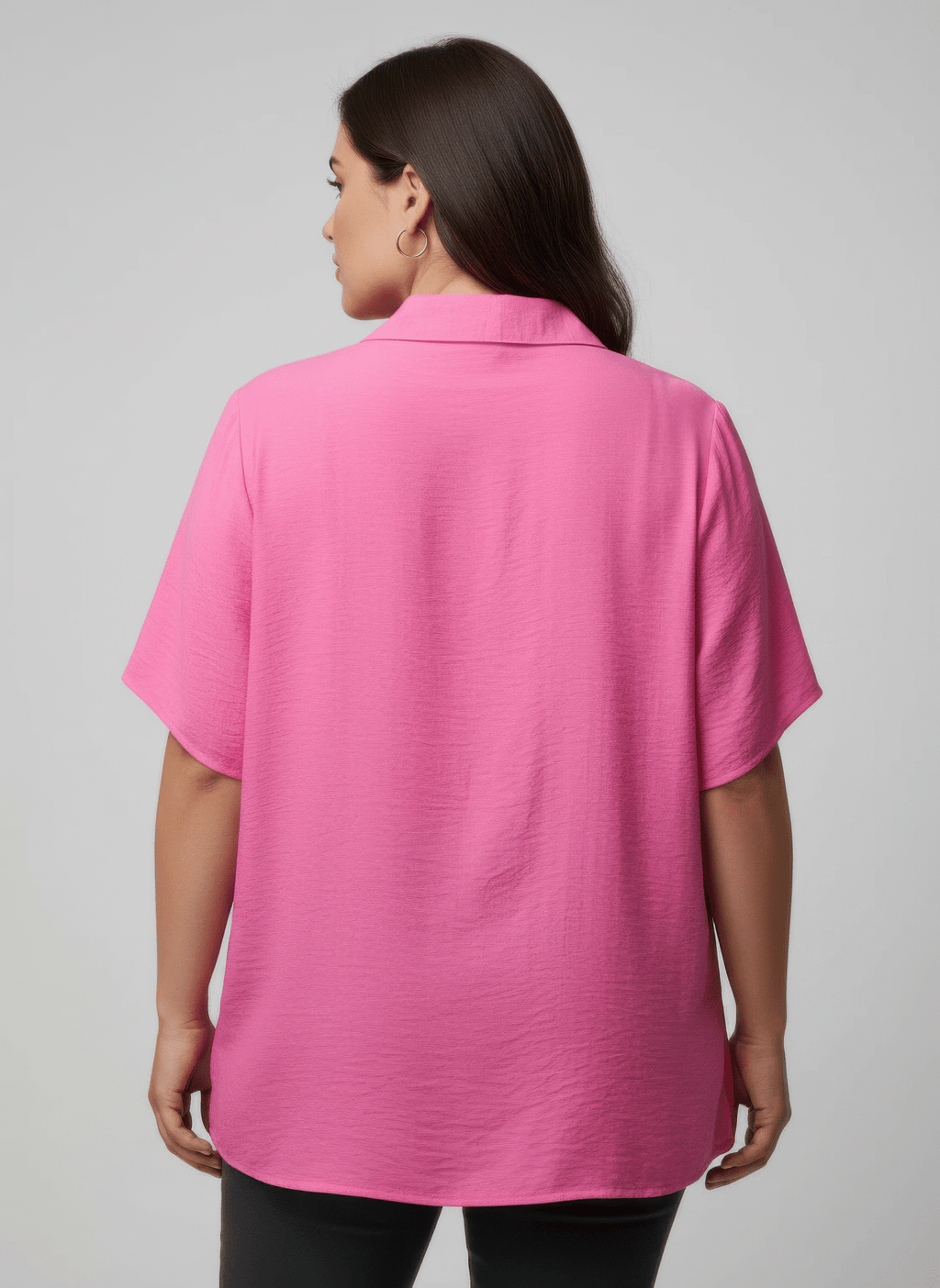 Zip Pocket Collared Knit Tunic Top - Crowned Energy CO.