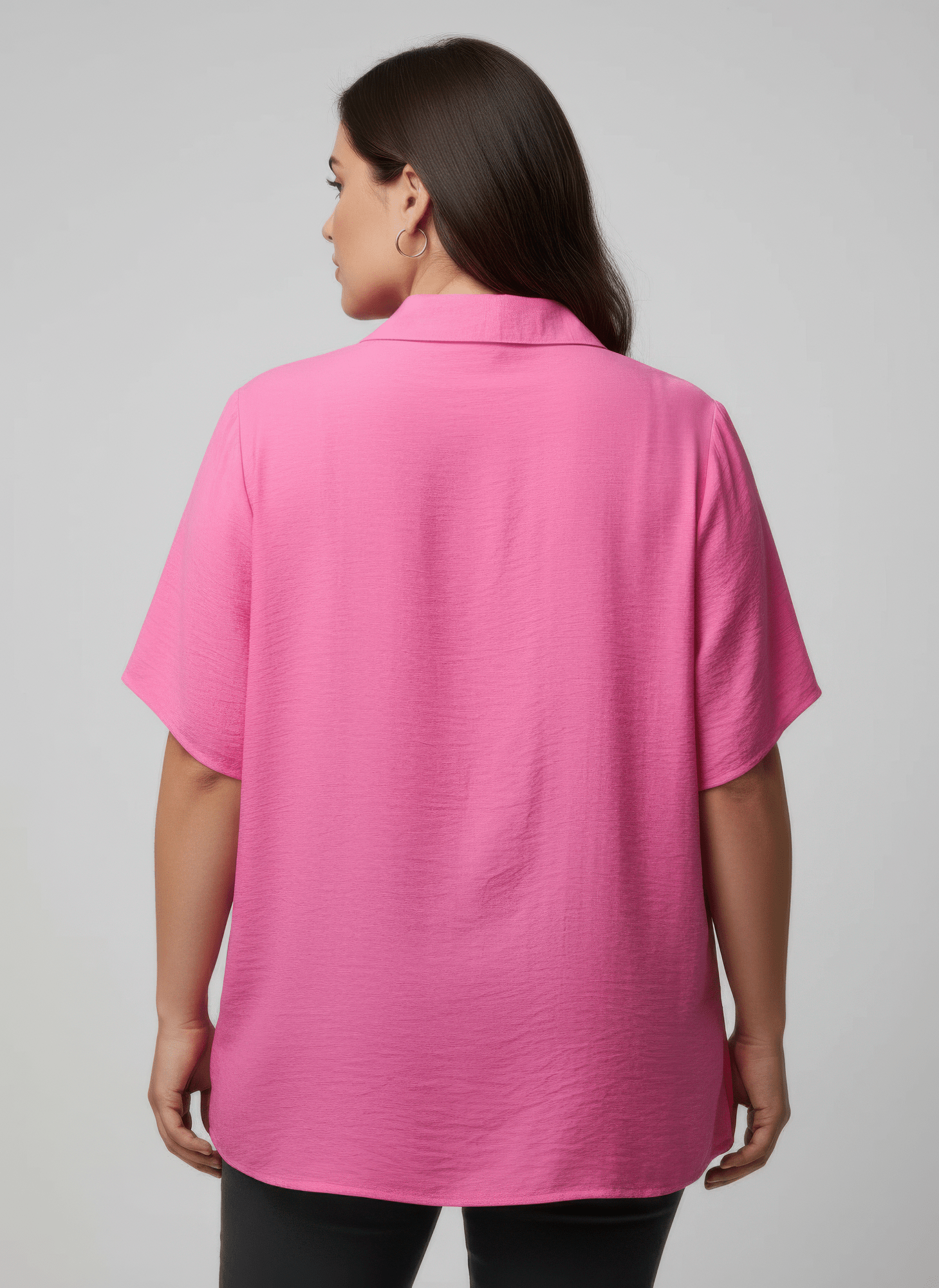 Zip Pocket Collared Knit Tunic Top - Crowned Energy CO.